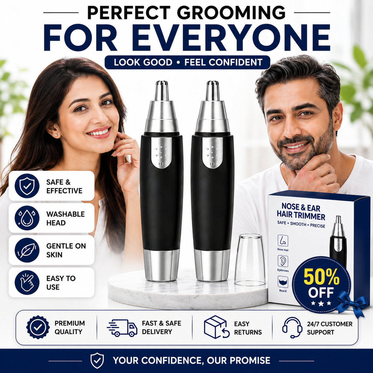 Unisex Nose & Ear Hair Trimmer