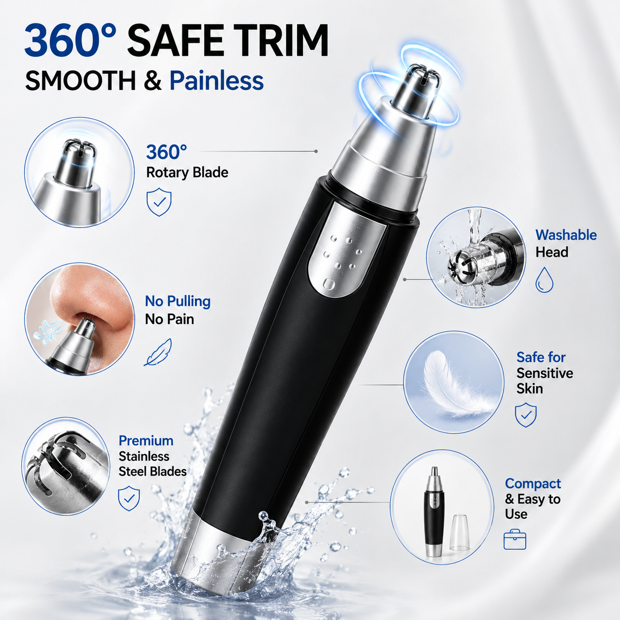 Unisex Nose & Ear Hair Trimmer | Buy 1 Get 1 Free
