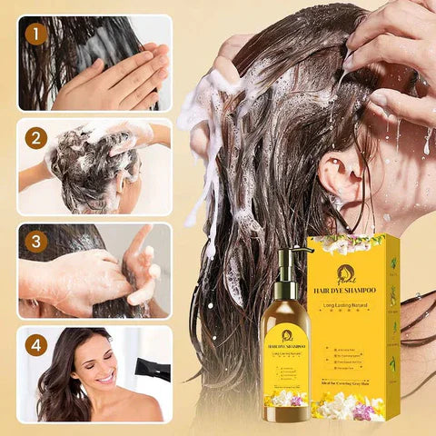 👉 Natural Hair Dye Shampoo – Pack of 2 (100ML Each)