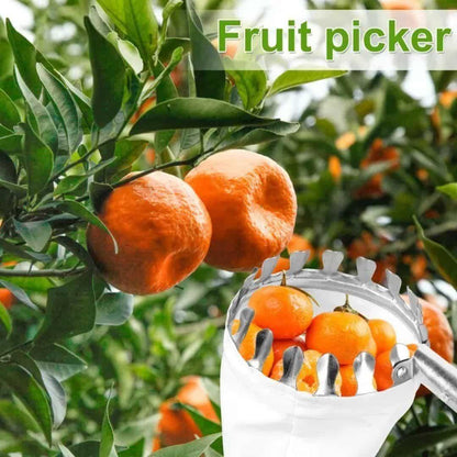 Heavy-Duty Fruit Picker Basket Tool 🍎🌳 – Easily Reach Or Pick Fruits