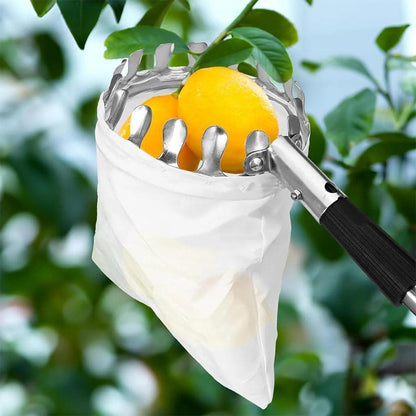 Heavy-Duty Fruit Picker Basket Tool 🍎🌳 – Easily Reach Or Pick Fruits