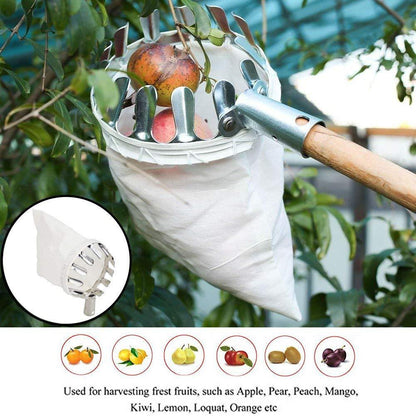 Heavy-Duty Fruit Picker Basket Tool 🍎🌳 – Easily Reach Or Pick Fruits