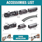 Rechargeable Train Track Set with Smoke, Sound & LED Lights