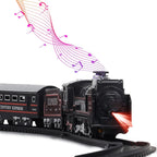 Rechargeable Train Track Set with Smoke, Sound & LED Lights